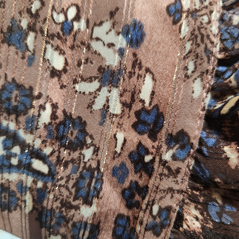 Zara Patchwork Paisley Print Shirt Oversized Bohemian-inspired Lightweight Sheer - Picture 12 of 16